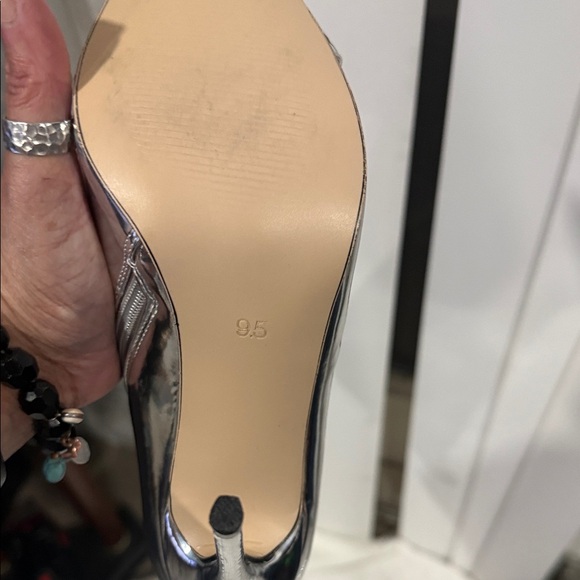 Silver High Heel Boots - Picture 4 of 4